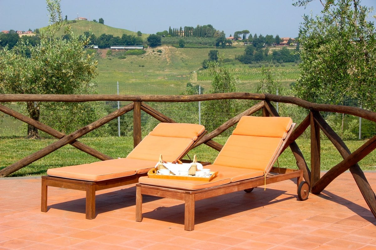 Relax with views of the surrounding olive groves